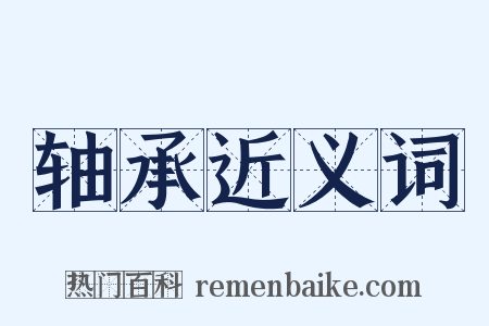 轴承近义词是什么意思的图片